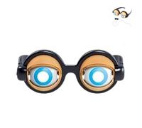 Générique Winking Blinking Glasses with Googly Eyes, Funny Novelty Costume Accessory for Halloween Parties, Carnival Performances, Prank Toy for Adults