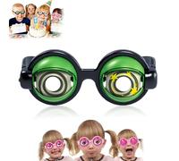 Générique Winking Eye Glasses,Kinetic Crazy Eyes Blinking Prank Glasses for Adults & Kids,Funny Winking with Pull-String Blink Mechanism,Perfect for Party Jokes,Costumes,Selfies & Gag Gifts (Style-B)