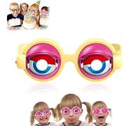 Générique Winking Eye Glasses,Kinetic Crazy Eyes Blinking Prank Glasses for Adults & Kids,Funny Winking with Pull-String Blink Mechanism,Perfect for Party Jokes,Costumes,Selfies & Gag Gifts (Style-D)