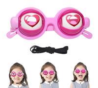 Générique Winking Glasses for Shows Parties, Kinetic Crazy Eyes Glasses with Manual Blink Action, Funny Pull String Glass for Prank
