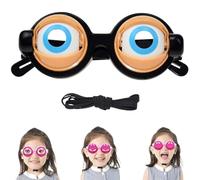 Générique Winking Glasses for Shows Parties, Kinetic Crazy Eyes Glasses with Manual Blink Action, Funny Pull String Glass for Prank