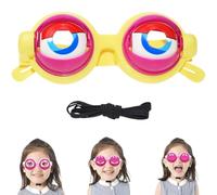 Générique Winking Glasses for Shows Parties, Kinetic Crazy Eyes Glasses with Manual Blink Action, Funny Pull String Glass for Prank