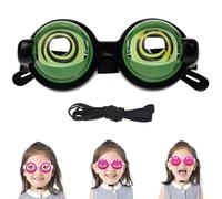 Générique Winking Glasses for Shows Parties, Kinetic Crazy Eyes Glasses with Manual Blink Action, Funny Pull String Glass for Prank