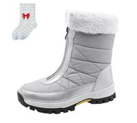 Générique Winter Boots for Women Waterproof, Non-Slip Thermal Snow Boots with Fleece Lining for Skiing Hiking & Winter Walking (Grey 1,41)