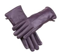 Générique Winter Glove - PU Leather Touchscreen Glove for Women, Windproof and Anti Slip Design | Warm Hand Gloves with Pocket and Stylish Driving Accessory for Biking, Riding, Hiking, Daily Use