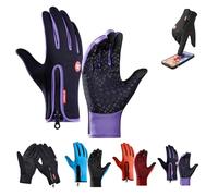 Générique Winter Gloves Touch Screen for Men Women Cold Weather Thermal Windproof Running Cycling Hiking Typing Outdoor Sports Daily Work (Purple,Medium)