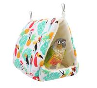 Générique Winter Hammock Nest Bird, Cotton Resting Winters, 7.48x7.48x7.87 inches, Cozy Pet Habitat, Soft Breathable Design for Small to Medium Sized Parrots and Pets Birds, Multicolor