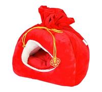 Générique Winter Hamster House - 7.48 inch Soft Warm Hamster Bed | Adjustable Drawstring Hideaway Nest, Small Animal Habitat for Hedgehog Ferret, Mouse Chinchilla and Bunny Pet