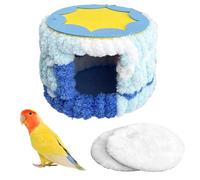 Générique- Winter Plush Hanging Nest Bed, Thickened Cylinder Design, Soft Warm Interior | Sleeping for Parrot Cockatiel Parakeet Conure Lovebird Finch Chinchilla Cold Weather Use