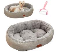 Générique Winter Warm Plush Oval Pet Nest, All Season Universal Oval Cat Mat with Anti Slip Base, Thickened Cozy Luxurious Washable Dog Bed for Indoor Kitten Small Dogs Kennel