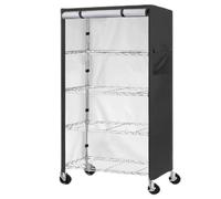 Générique Wire Rack Covers for Shelves - Outdoor Shelving Covers | Dustproof Cabinet Protector for Indoor Kitchen Patio Basement Pantry