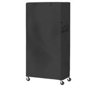 Générique Wire Rack Shelf Cover, Standing Shelf Unit Protector, Zippered Dustproof Storage Covers, Oxford Fabric Design, Moisture-Resistant, Ideal for Pantry, Basement, Patio, Kitchen, Black