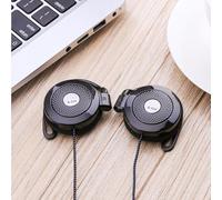 Générique Wired Clip Headphones - 3.5mm Ear Hook Type Stereo Sports Earbuds, Running Exercise Workout Gym Ear Buds Compatible with Most Mobile PhoGood Sound Qualitynes MP4 Device Fitness Music