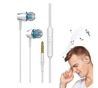 Générique Wired Earbuds - Wired Earphones | Earphones with Wire | Skin-Friendly Silicone Earbuds with Glow-in-The-Dark Design | for Sports Running Computer Laptop Phone 3.5mm Audio Jack Devices