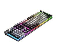 Générique Wired Game Keyboard, Mechanical Keyboards, Adorable 104 Keys Mechanicals Computers, Portable Compact Luminous RGB Desktop, Computer Keyboard for PC Plaything Setup