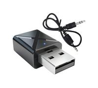 Générique Wireless Adapter, 5.0 Desktop Wireless Adapter, 1.26x0.67in 2-in-1 USB Transmitter, Computer TV Receiver, Plug-and-Play for Remote Work, Home Office Accessory