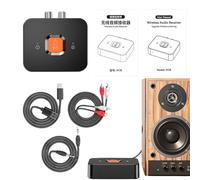 Générique Wireless Audio Transmitter - Jack Audios Transmitter Low Latency | Transmitterr Receiver for Home Tvs Game Movie Viewing Music Playback Car Outdoor Gatherings Audio Adapter