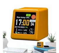 Générique Wireless Climate Monitor - High Definition Electronic Desktop Display, Timekeeper Accessory, Aesthetic Meteorology Gear | Durable Precise Sensor Tool, Great for Ambient Environment Tracking