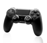 Générique Wireless Controller for P4, PS-4/PS-4 Slim/PS-4 Pro avec capteur gyroscopique 6 axes et prise audio 3,5 mm pour PS4 / PS3 / PC/Mobile(noir) [android]