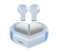 Générique Wireless Earbuds - Heart Shape Stylish Earphones | Sweatproof Mini Earbuds with Charging Case | Compact Audio Earphones for, Calls, Running, Cycling, Gym & Travel Use