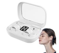 Générique Wireless Earphones - PC, Compact Earbuds Waterproof | LED Display Long Playtime Noise Cancelling, 2 in 1 Sport Headphones for Workouts, Meetings, Gym, Running