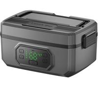 Générique Wireless Heated Lunch Box, Electric Lunch Box, Portable Lightweight Fast Heating Large Capacity Rechargeable Cordless Food Warmer Leak-Proof for Office, Picnic, Car & Outdoor Use (1600ml)