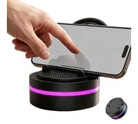 Générique Wireless Induction Audio Speaker - RGB Phone Holder Stand, Portable 5W Music Player | ABS Mini Speaker for Home Bedroom Bathroom Office Kitchen Outdoor Travel Use