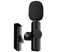 Générique Wireless Lavalier Microphones, Small Noise Reduction Lapel with Ultra-Low Delay, Portable Microphone, Perfect for Podcasts, Live Streaming, Interviews, and Video Recording