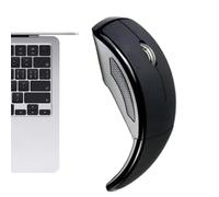 Générique Wireless Mouse for Laptop-USB Luxury Foldable Mous, 2.4G Ultra-Slim Ergonomic Design, 1600 DPI Precision Optical Sensor, 15m Range Portable PC Mouse, Low Energy Consumption | for Travel