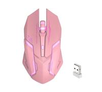 Générique Wireless Mouse - PC Mice, Rechargeable LED Light Up Mouse | RGB Backlit Ergonomic Silent Mouses PC Computer USB, Wireless Gamings Ḿouse for Comfortable Precision Control and Respon