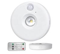 Générique Wireless Puck Light - 3.94 Inch Magnetic No Drill Rechargeable Spotlight | Remote Control Human Body Sensor Three Color Dimming | No Drill Ambient Light For Wine Cabinet Wardrobe. Pp,81g.