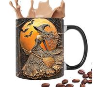 Générique Witch Brew Mug, Halloween Travel Ceramic Cups, Elegant Mug Stylish 350ml For Girls Women