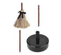 Générique Witch Broom Halloween Prop, Moving Masquerade Decoration Lights, Animated Scary Accessory with Spooky Sounds, Best Theatrical Decor for Stage Show Festival Outdoor Performance