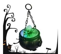 Générique Witch Cauldron | Scary Cauldron with Spider and LED String Light