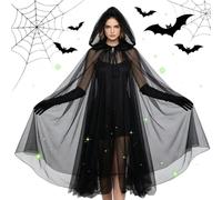 Générique Witch Cloak Gothic Long Mesh Breathable Cosplay Cape