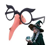 Générique Witch Costume Nose, Funny Prop Glasses, Dress-Up Accessory, Lightweight Design, Realistic Makeup Effect, Perfect for Masquerade Events, Birthday Fun, Party Decor, Holiday Outfits, Christmas