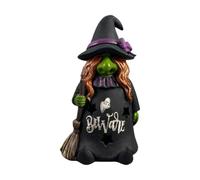 Générique Witch Figurine Halloween Gothic Resin Decorative Statue