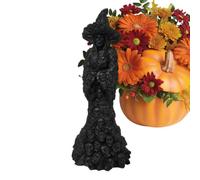 Générique Witch Figurines Resin Gothic Skull Spooky
