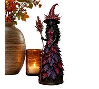 Générique Witch Figurines Resin Seasonal Leaves Gown Table Centerpiece