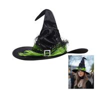 Générique Witch Hat - Halloween wizardHat | Adjustable Fit Witches Hats, Women Costume Accessory for Cosplay Party Decoration Carnivals Accessories Outdoor Yard Porch Indoor Masquerade Adult
