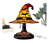 Générique Witch Hat Lamp - Resin, USB Powered LED Gothic Table Lamp