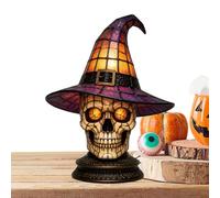 Générique Witch Hat Lamp - Vintage Table Decor | Gothic Bedside, USB Powe