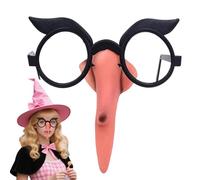 Générique Witch Nose, Costume Glasses Prop, Fun Dress Up Accessory for Halloween, 5.12x5.12 Inches, Masquerade, Birthday, Christmas Party, Themed Events, Makeup Play, Festive Holiday Decorations