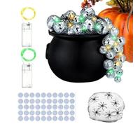 Générique Witches Cauldron | Disco Bubbling Light Up Halloween Decorations