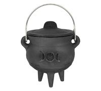 Générique Witch's Cauldron - Candy Pots | Black Cast Iron Cauldrons for Incense Burning | Black Cauldron Kettle Halloween Candy Bowl Witch's Cauldrons