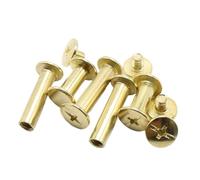 Générique WNJ-Tool, 10 pièces M5 Bricolage Couteau vis Motif décoratif poignée en Acier Rivet Boulon - Plaque de Laiton Outils en Bois Rivet écrou vis (Taille : M5X20mm)