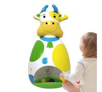 Générique Wobble Toy, 3D Inflatable Cow Doll, Children's Interactive Game, Soft Balance Toy, Fun Motion Playmate, Ideal for Desk, Holiday, Travel, Bedroom, Backyard, 10.24x9.45x19.69 inches