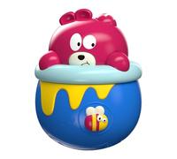 Générique Wobbler Baby Toy, Bear Sensory Doll, 4.72x3.74 inches, Light-Up Wobble Toy, Soothing Plush, Educational Development, Interactive Play, Perfect for Babies, Early Learning, Motor Skills