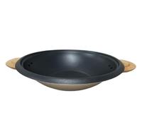 Générique Wok en alu avec poignées en bois diamètre 360mm LAGRANGE - C063405