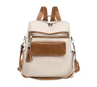 Générique Women Bookbag Bag, Large Capacity Bag, Pu College Bag, Fashion Bookbag Women, Tassel Zipper Bag, College Work Backpack, Multipurpose School Bag, Zipper Pendant Bag, Stylish Women Backpack